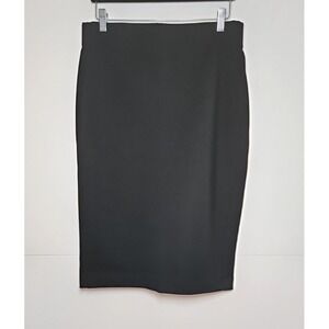 Eliane Rose Women's Black Pull-On Knee Length Pencil Skirt Size 8 NWT